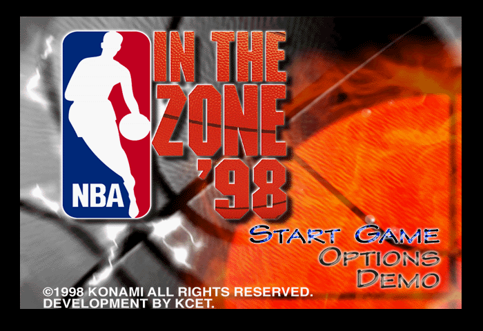 NBA In the Zone 98 Title Screen